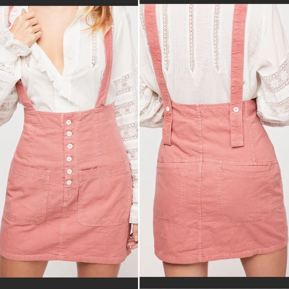 free people ⋆ suspender skirt